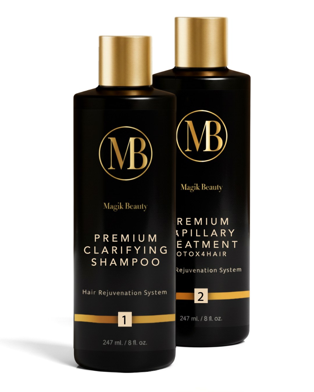 Magik Beauty |Premium Duo Clarifying Shampoo and BTX4HAIR Capillary treatment 8 fl. oz