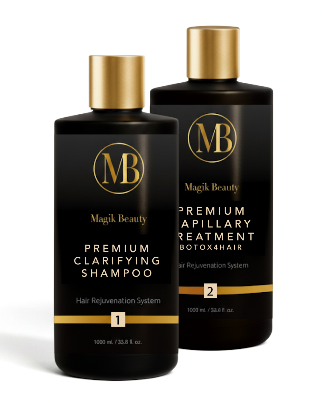 Magik Beauty | Premium Duo Clarifying Shampoo and BTX4HAIR Capillary treatment 33 fl. oz