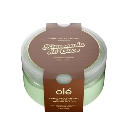 OLÉ Capilar Limonada de Coco Body Butter, 5.07 fl oz – Hydrating Body Cream, Fast-Absorbing Creamy Texture, Fresh Tropical Coconut Citrus Fragrance