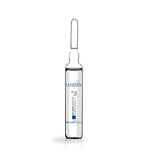 Lendan PlexForte No. 3 Instant Hair Repair Mask Shot, 6 Ampoules of 0.44 fl. oz.