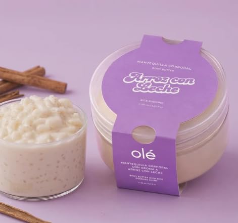 OLÉ Capilar Arroz con Leche Body Butter, 5.07 fl oz – Hydrating Body Cream, Fast-Absorbing Creamy Texture, Sweet and Creamy Fragrance
