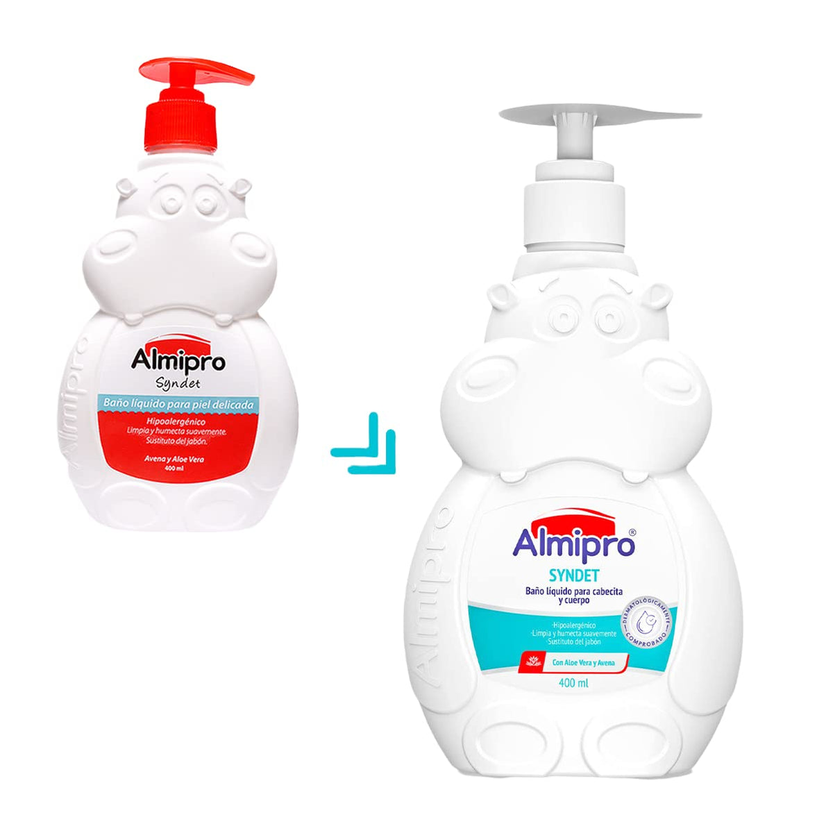 Almipro Syndet Baby Hair and Body Wash with Oatmeal and Aloe Vera. 14 Oz.