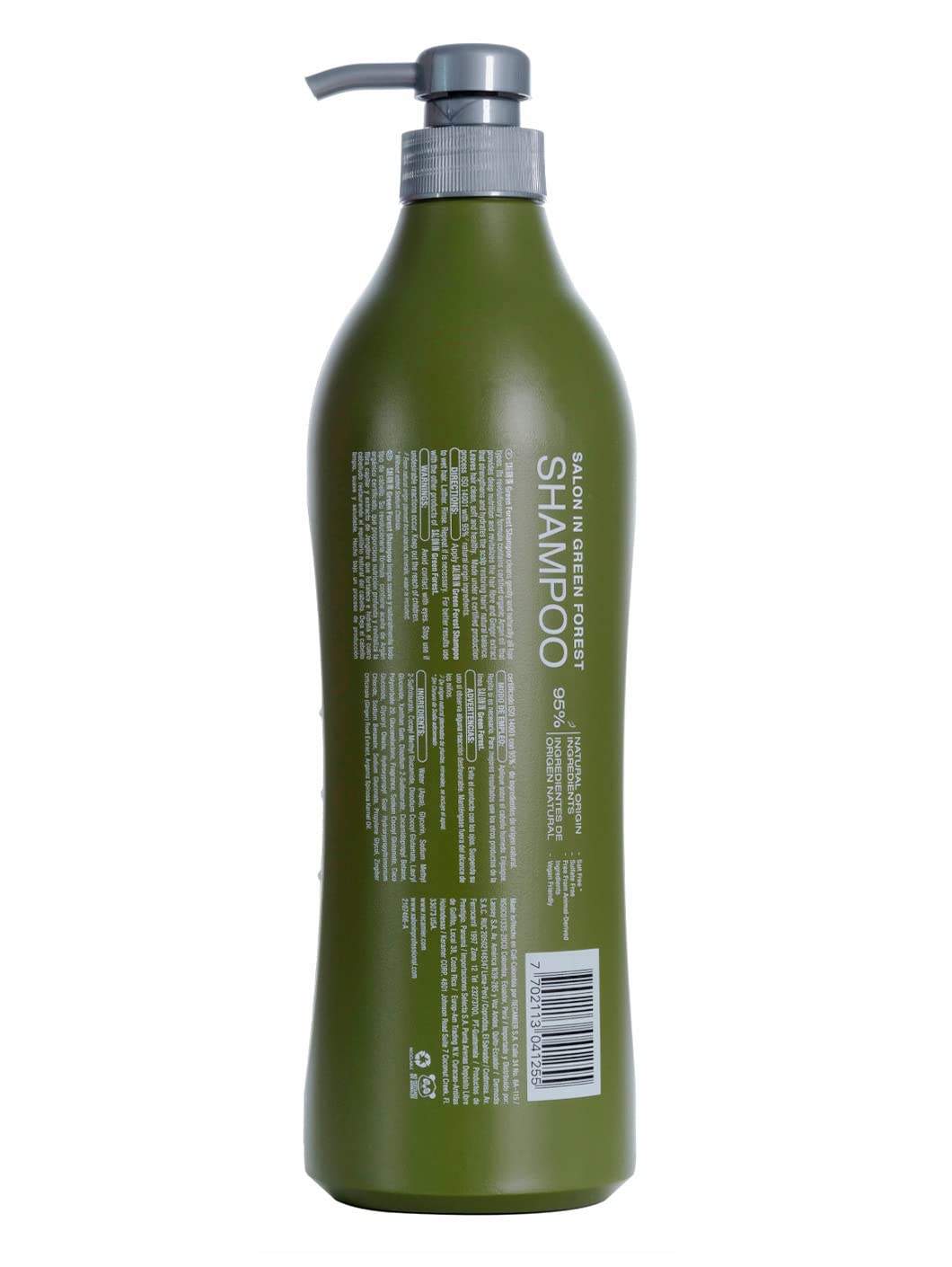 RECAMIER Green Forest Moisturizing Natural Hair Conditioner Salon In Shampoo Hidratante 33.8 OZ