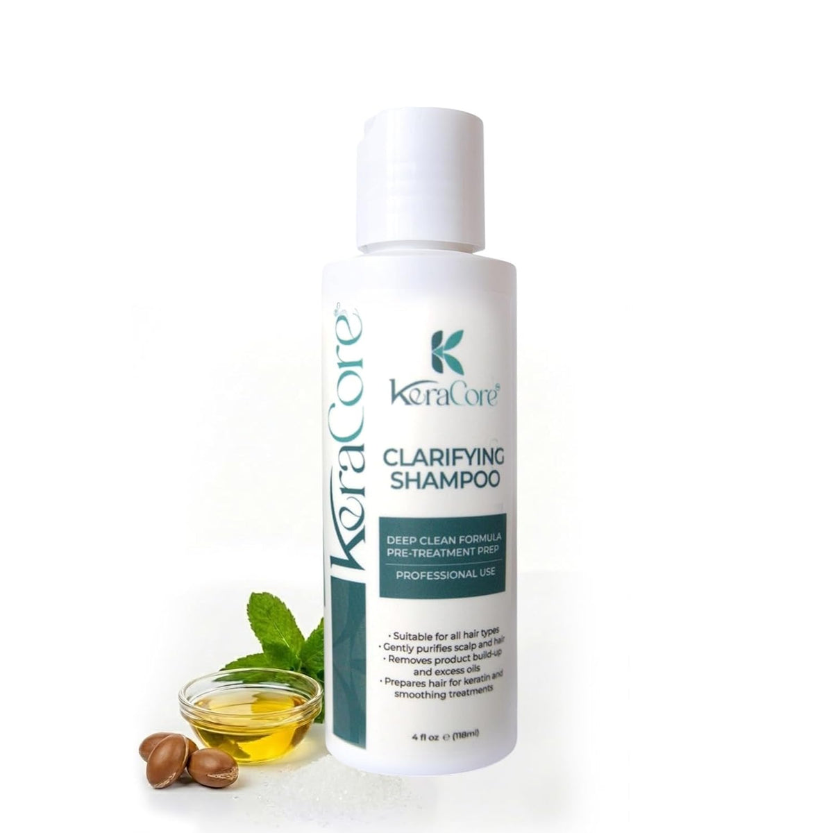 KeraCore Clarifying Shampoo Deep Cleansing Hair Detox & Pre-Treatment Primer ā The Ultimate Hair Reset Button for Light, Vibrant Hair, Optimized for Treatments 4 OZ