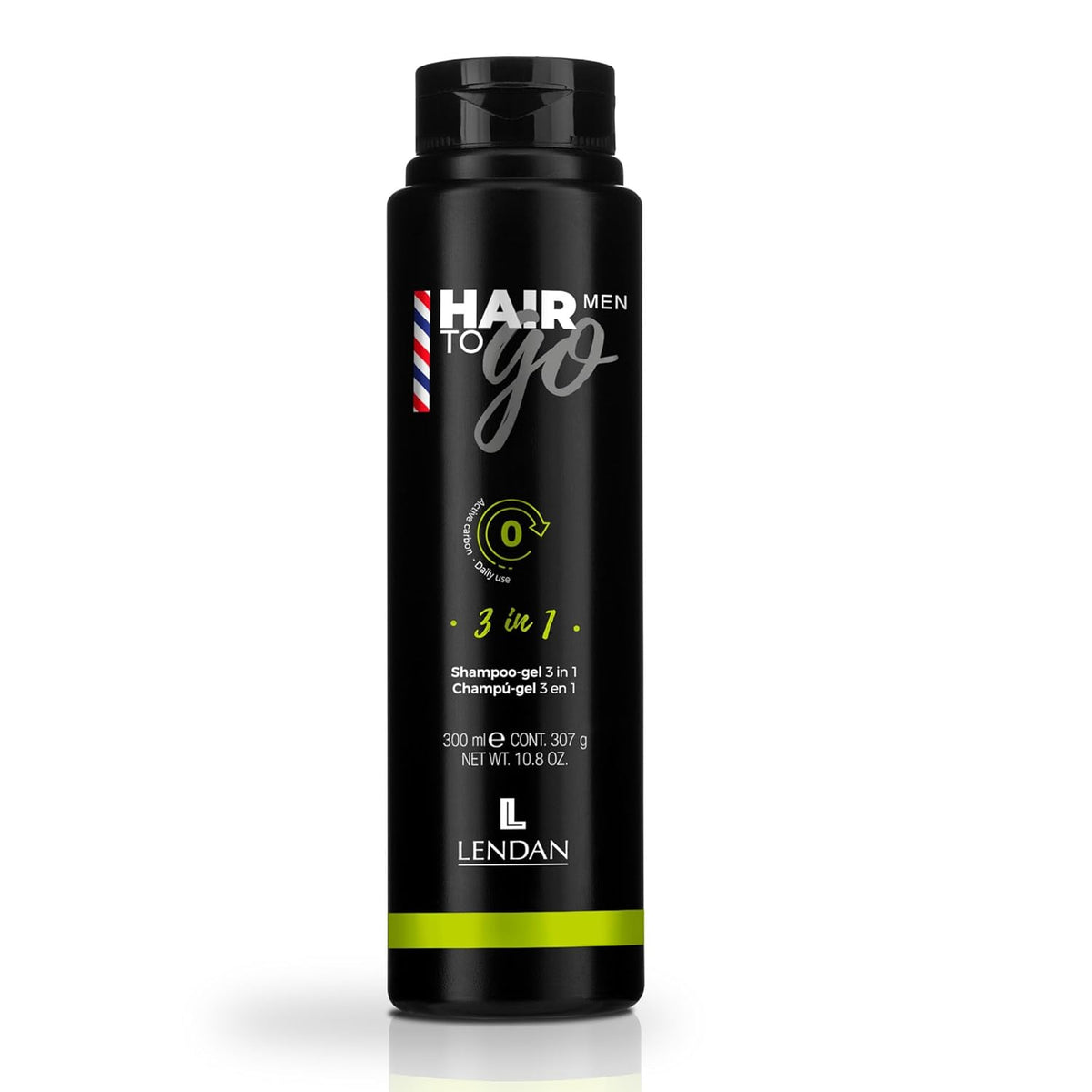 Lendan - 3-in-1 Shampoo-Gel - Hair To Go Men - 300 ml - Shower Gel, Shampoo, and Shaving Gel