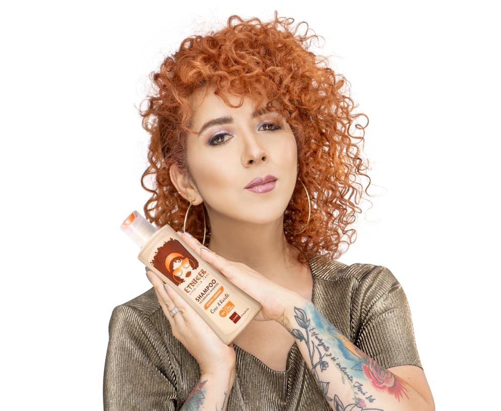 ETNIKER Afro-textured, Curly & Wavy hair Wash Kit: Styling Cream, Nourishing Shampoo, and Deep Conditioning Mask with Coconut, Shea Butter & Monoi Oil. Free S&S Mineral Oil, Parabens (3piece Set)