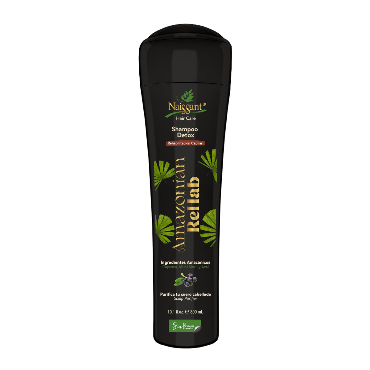 naissant Amazonian Rehab Hair Care Detox Shampoo | Enriched with Muru Muru, Cupuaçu, and Açaà | Nourishing Shampoo for Lightweight, Soft, and Damaged Hair Repair (10.1 fl oz)