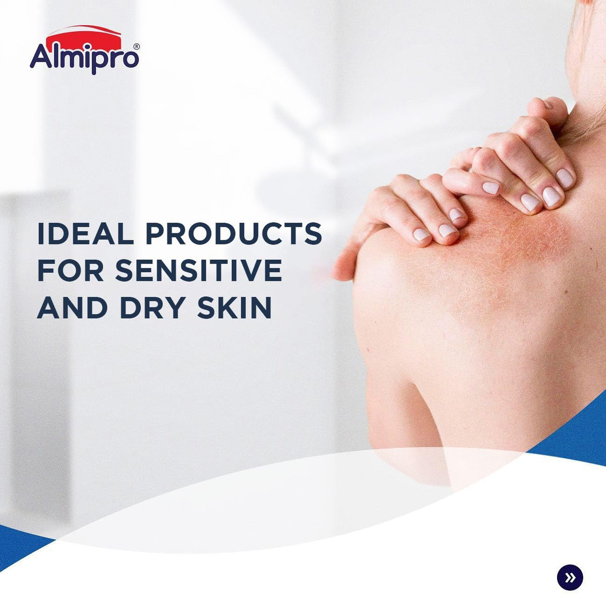 Almipro Syndet Skin Cleanser | Soap-free Moisturizing Body Wash with Aloe Vera & Oatmeal for Dry, delicate, sensitive Skin | Dermatologist Recommended | Bottle 16.9 fl. oz.
