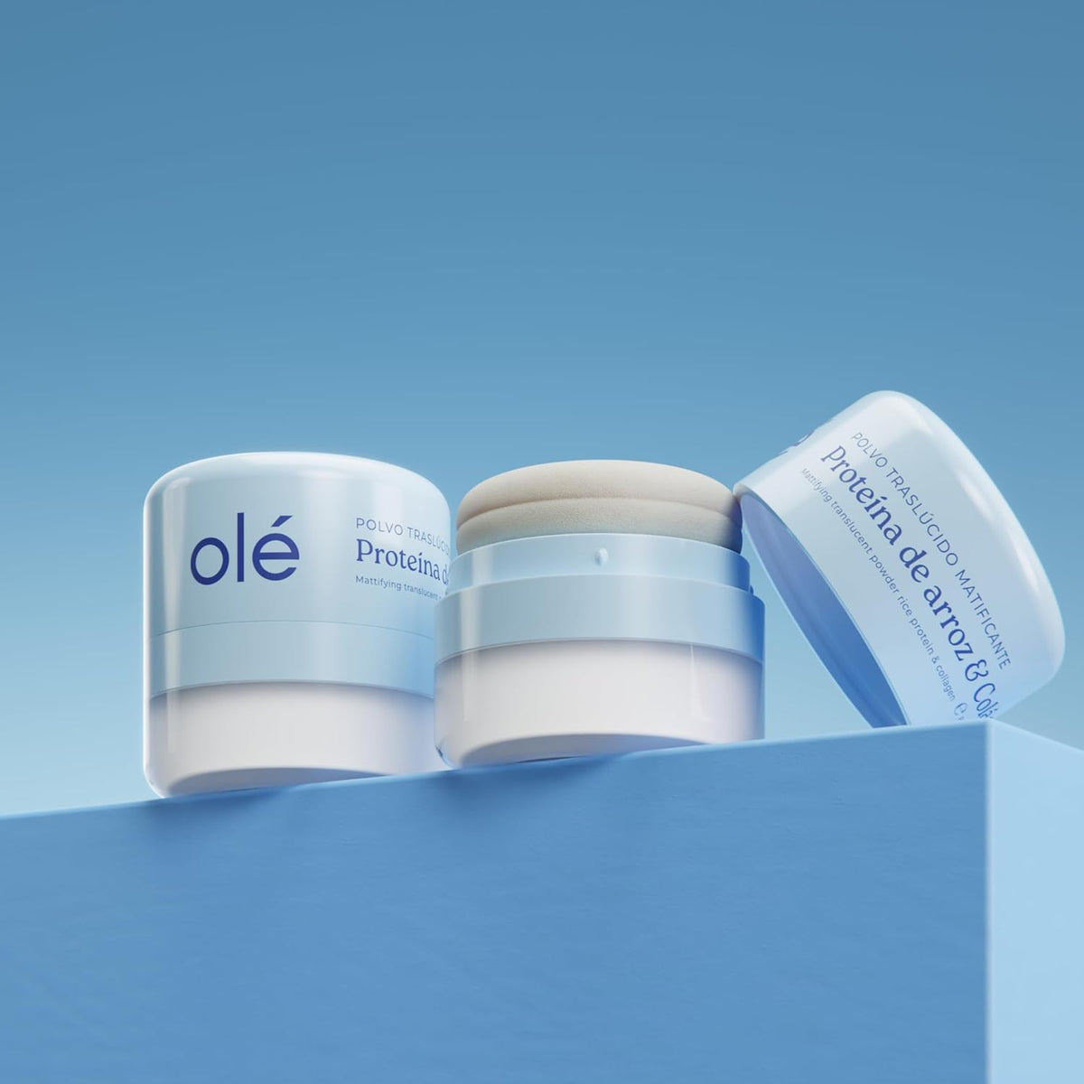 OLÉ Translucent Mattifying Hair Powder Duo – Rice Protein & Collagen, Oil‑Control Volumizing Root Powder, Residue‑Free Texture Booster