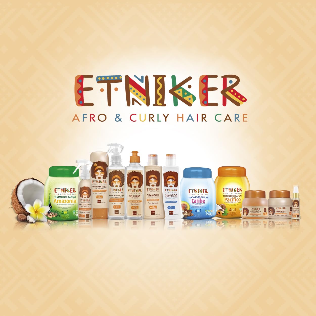ETNIKER Curl Refresher Spray | Afro-textured, Curly & Wavy hair | Revive & Refresh | Coconut, Flaxseed, Shea Butter & Rambutan Seed Extract| Free from Silicones, Oils, Alcohol, Parabens by Lmar| Size: 10.14 fl oz (300 ml)