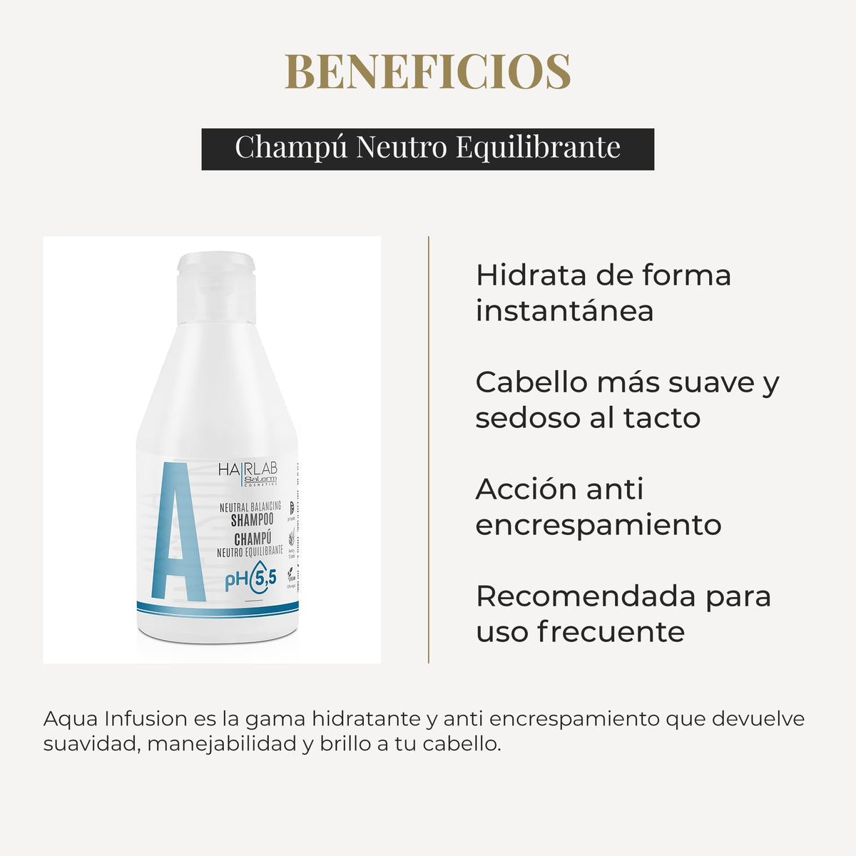 Salerm Cosmetics HAIRLAB NEUTRAL BALANCING SHAMPOO 10.6 OZ