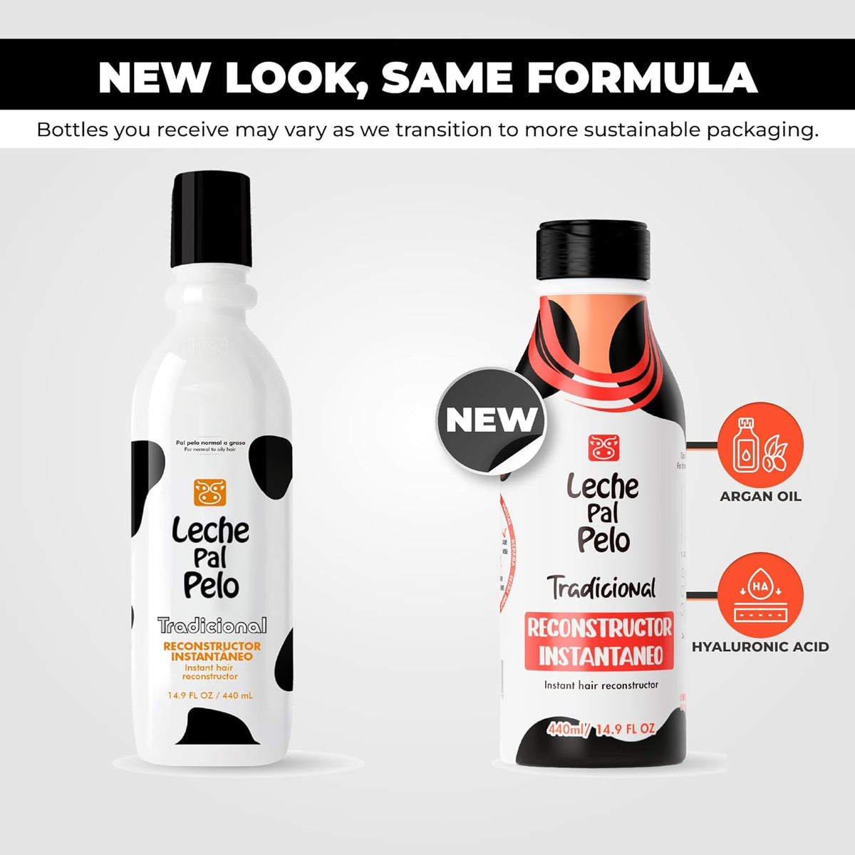 Leche Pal Pelo Tradicional Instant Hair Reconstructor - Reconstructor Instantaneo para cabello normal a graso 14.9 oz.
