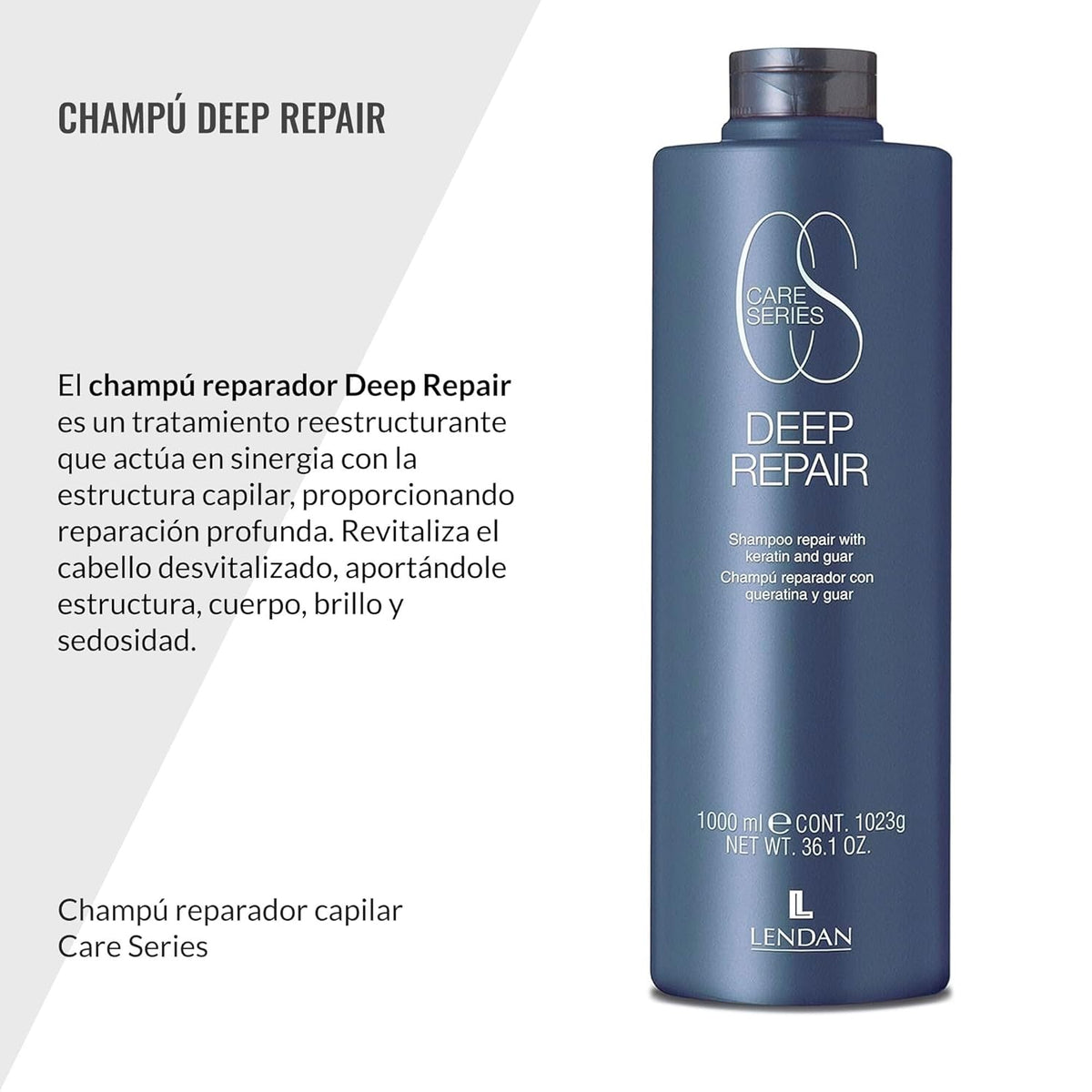 Lendan - Repairing Shampoo - Deep Repair - 1000 ml / 36.1 oz