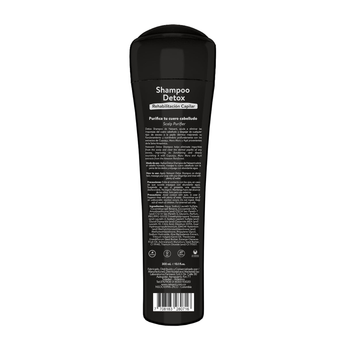 naissant Amazonian Rehab Hair Care Detox Shampoo | Enriched with Muru Muru, Cupuaçu, and Açaà | Nourishing Shampoo for Lightweight, Soft, and Damaged Hair Repair (10.1 fl oz)