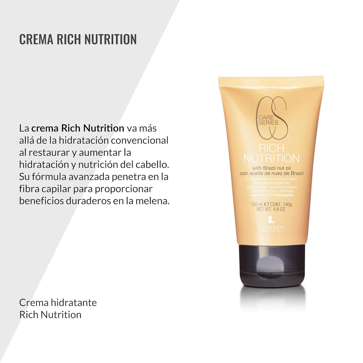 Lendan - Leave-In Hair Cream - Hydro-Nourishing Cream Rich Nutrition - 150 ml