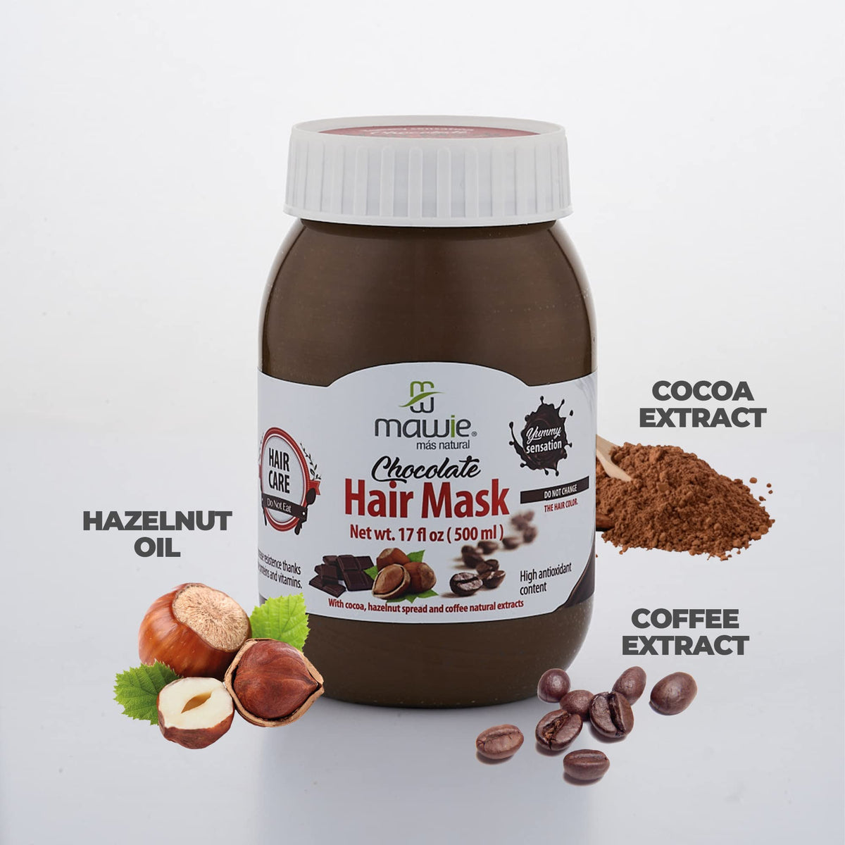 Mawie - Wholesale Price - Chocolate Gourmet Hair Mask 500 ml - Pack of 6