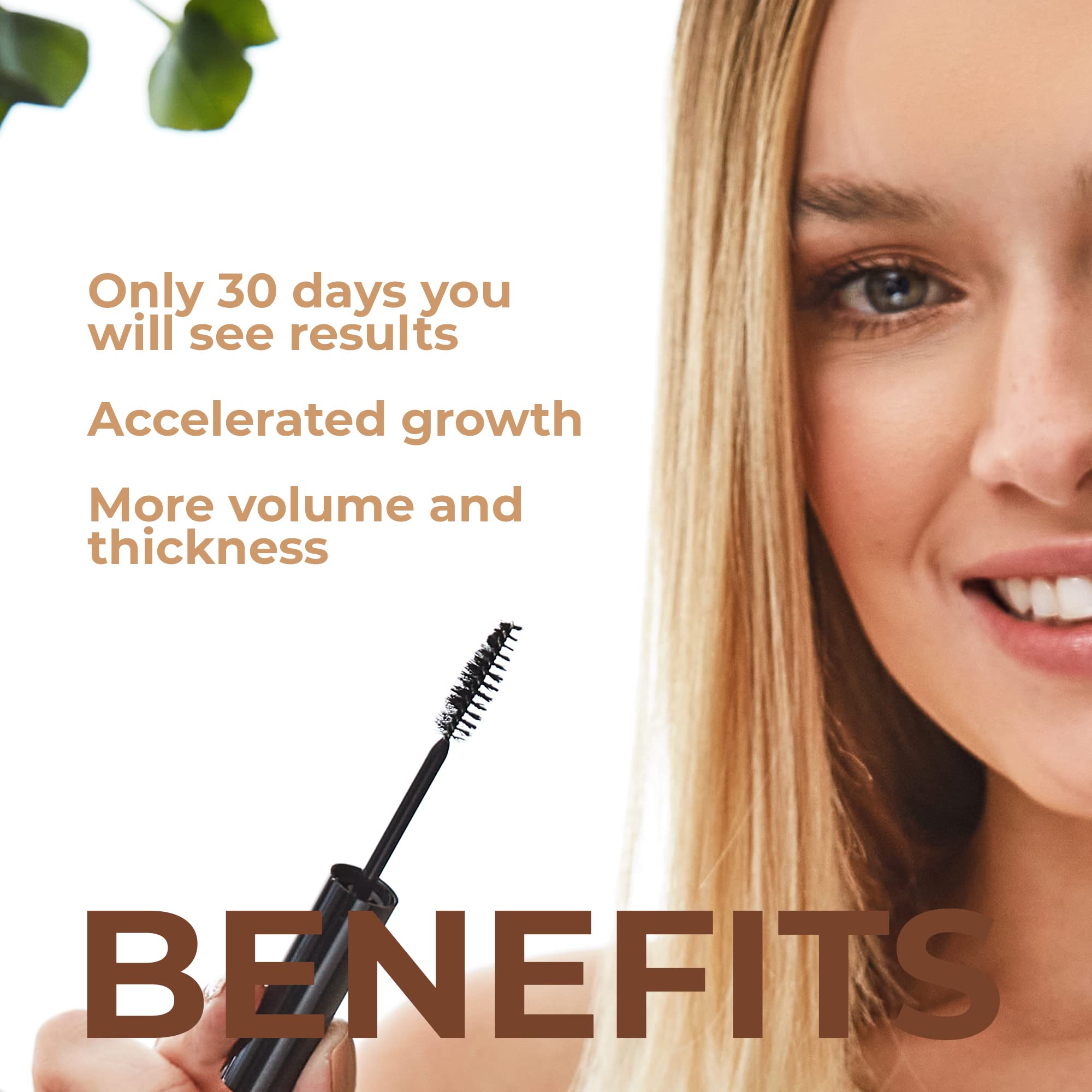 Isabely Eyelash growth serum and eyebrow enhancer, adds volume and thickness. 0.33 oz.