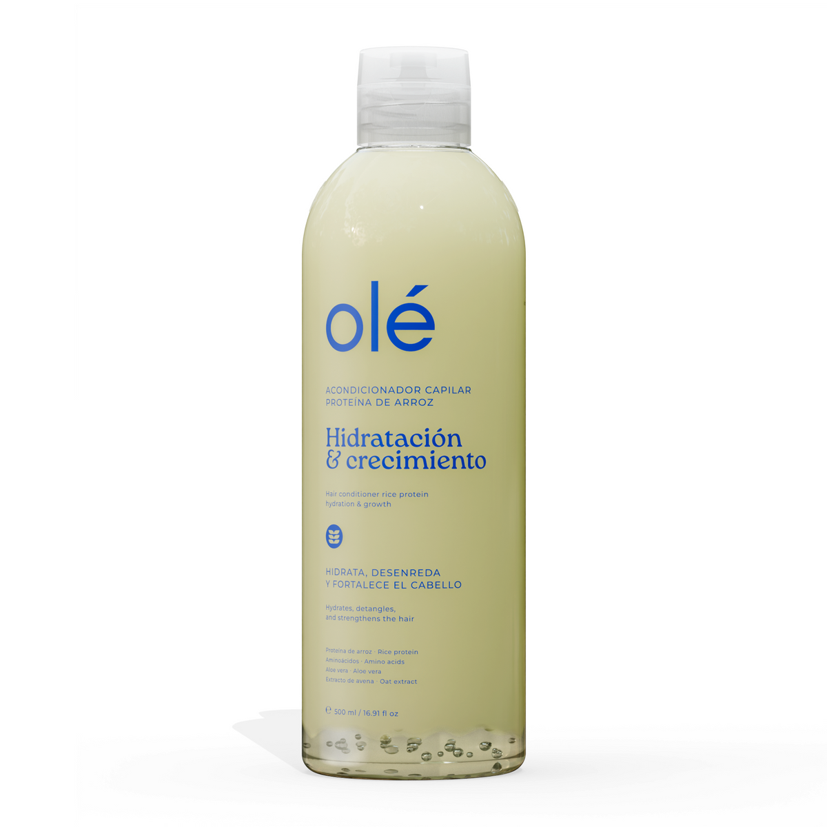 OLÉ Rice Protein Hair Conditioner – With Aloe Vera, Amino Acids & Oat Extract 16.91 fl. oz.
