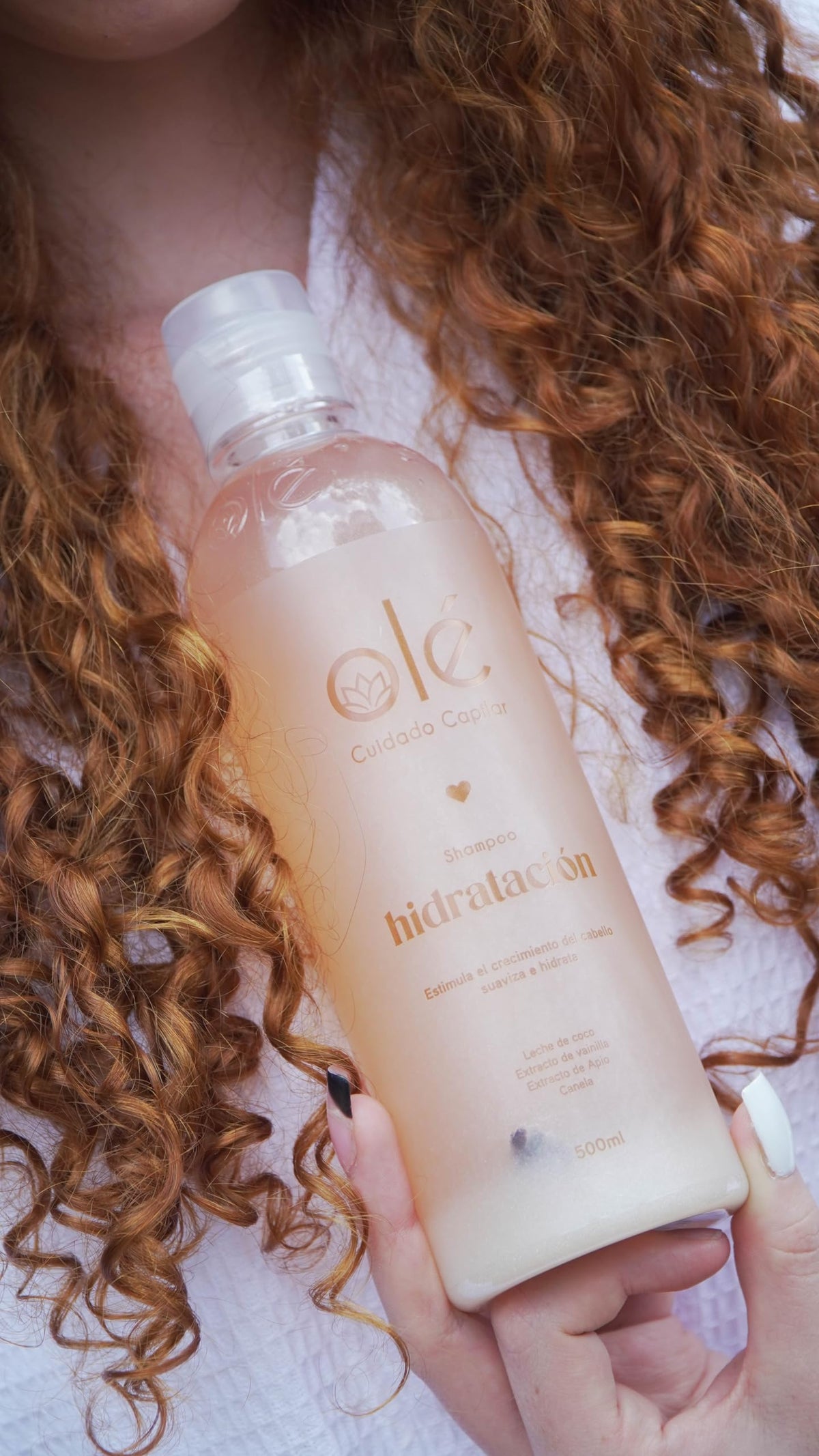 OLÉ Dry Hair 5 Piece Pack - Coconut pulp pre-shampoo + Coconut, Cinnamon & Honey Shampoo + Cotton & Coconut Conditioner + Detangling Thermo protector + Frizz Emergency Styling Cream
