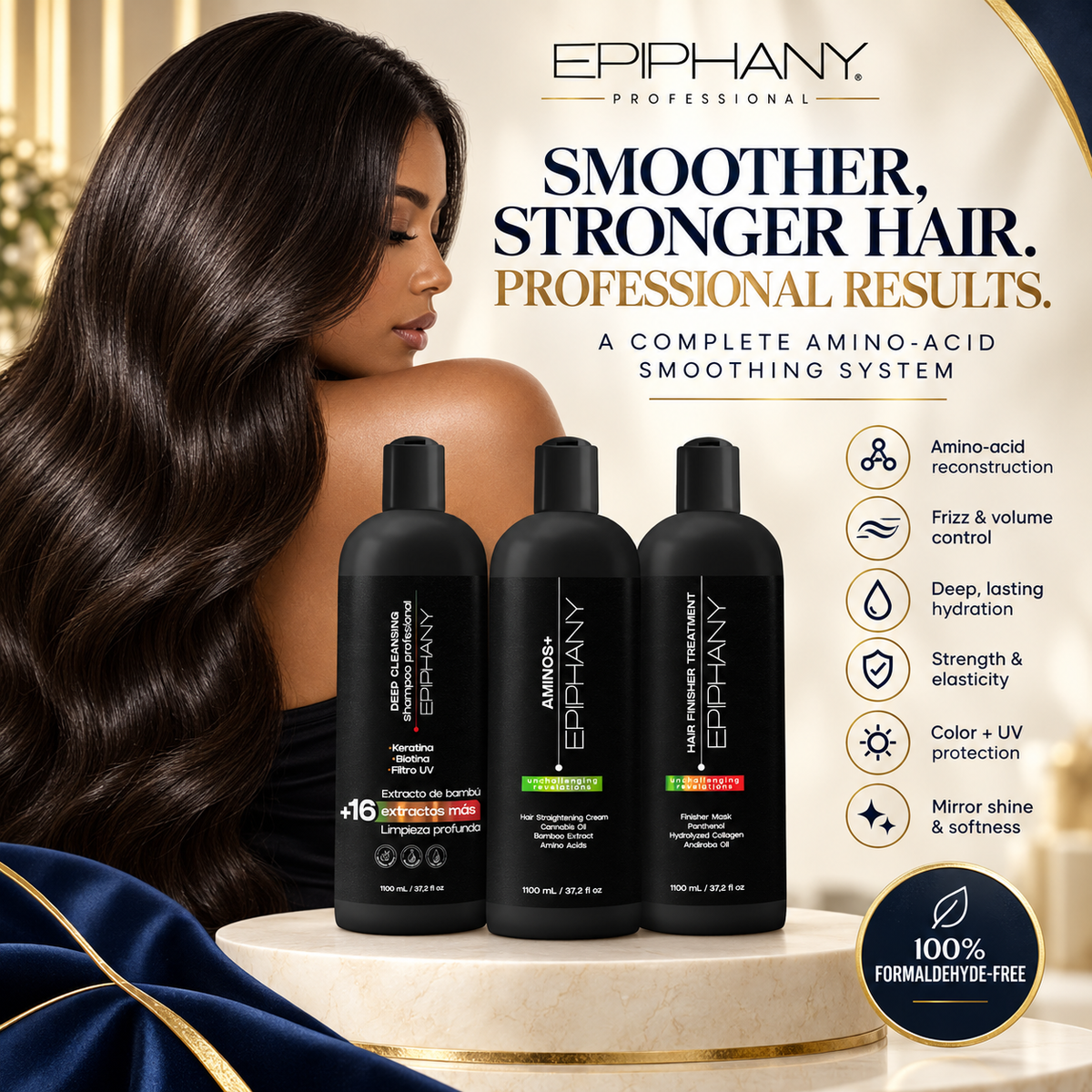 EPIPHANY - Aminos+ Professional Kit | Full Treatment Set | 1Ltr