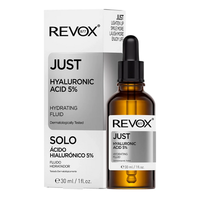 REVOX B77 JUST Hyaluronic Acid 5% Hydrating fluid for face and neck.