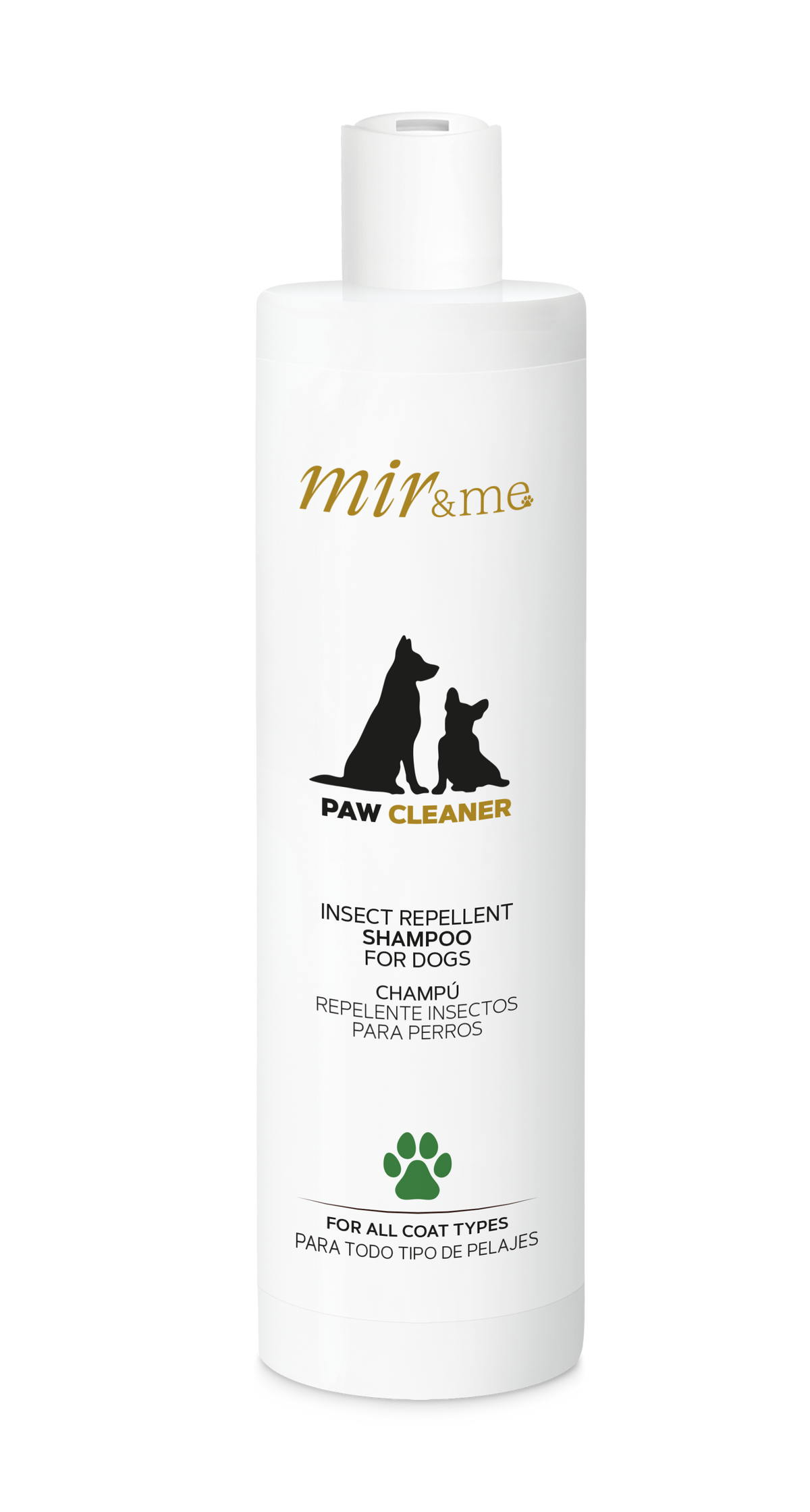 MIR&ME Paw Cleaner Byebites Shampoo for Dogs – Insect‑Repellent Formula with Lanolin, Neem Extract & Geraniol – Hydrating & Soothing – Suitable for All Coat Types – 300 ml
