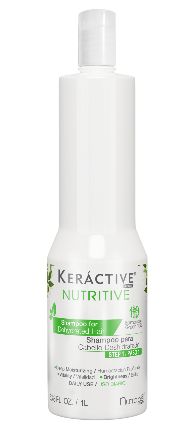 Nutrapel KERACTIVE NUTRITIVE Shampoo for Dehydrated Hair 33.8 FL.OZ. Moisturizing Extremely dry thin hair.