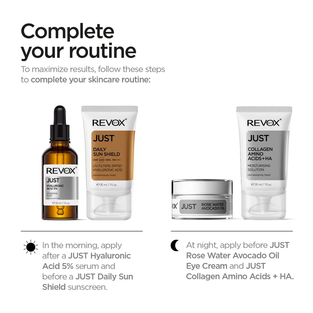 REVOX B77 JUST Niacinamide 10% A daily moisturiser for face and neck.
