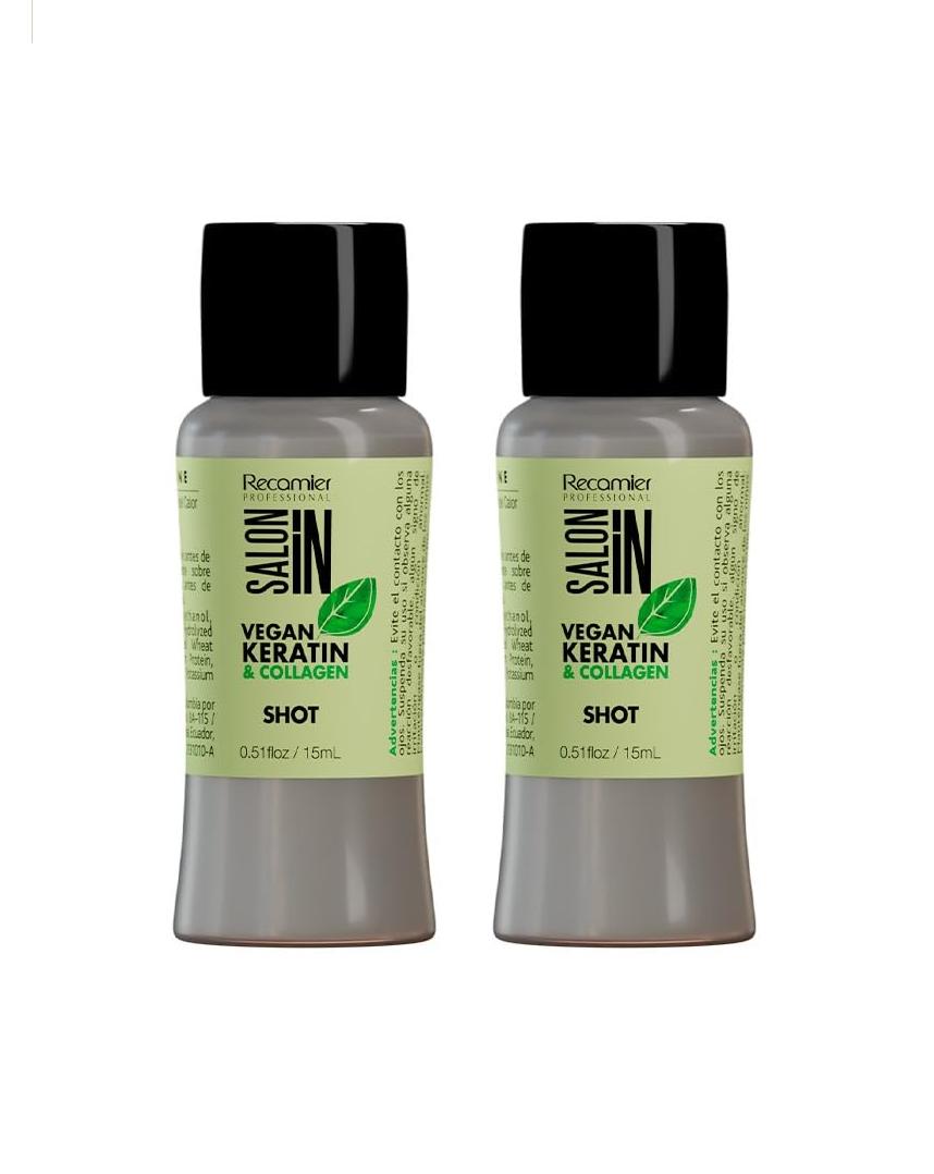 RECAMIER PROFESSIONAL SALON IN Nano Keratin Shot Beauty Line 0.5oz (15ml) - 2 UNITS