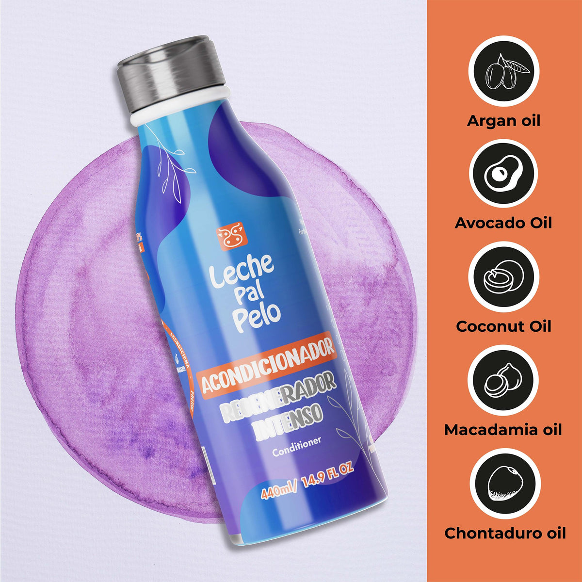 Leche Pal Pelo Intense Regenerator Kit, Shampoo and Conditioner, 2 pc