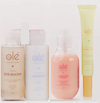 OLÉ Hair Care Travel Packs - 4 Mini OLÉ Products with Limited Edition Bag
