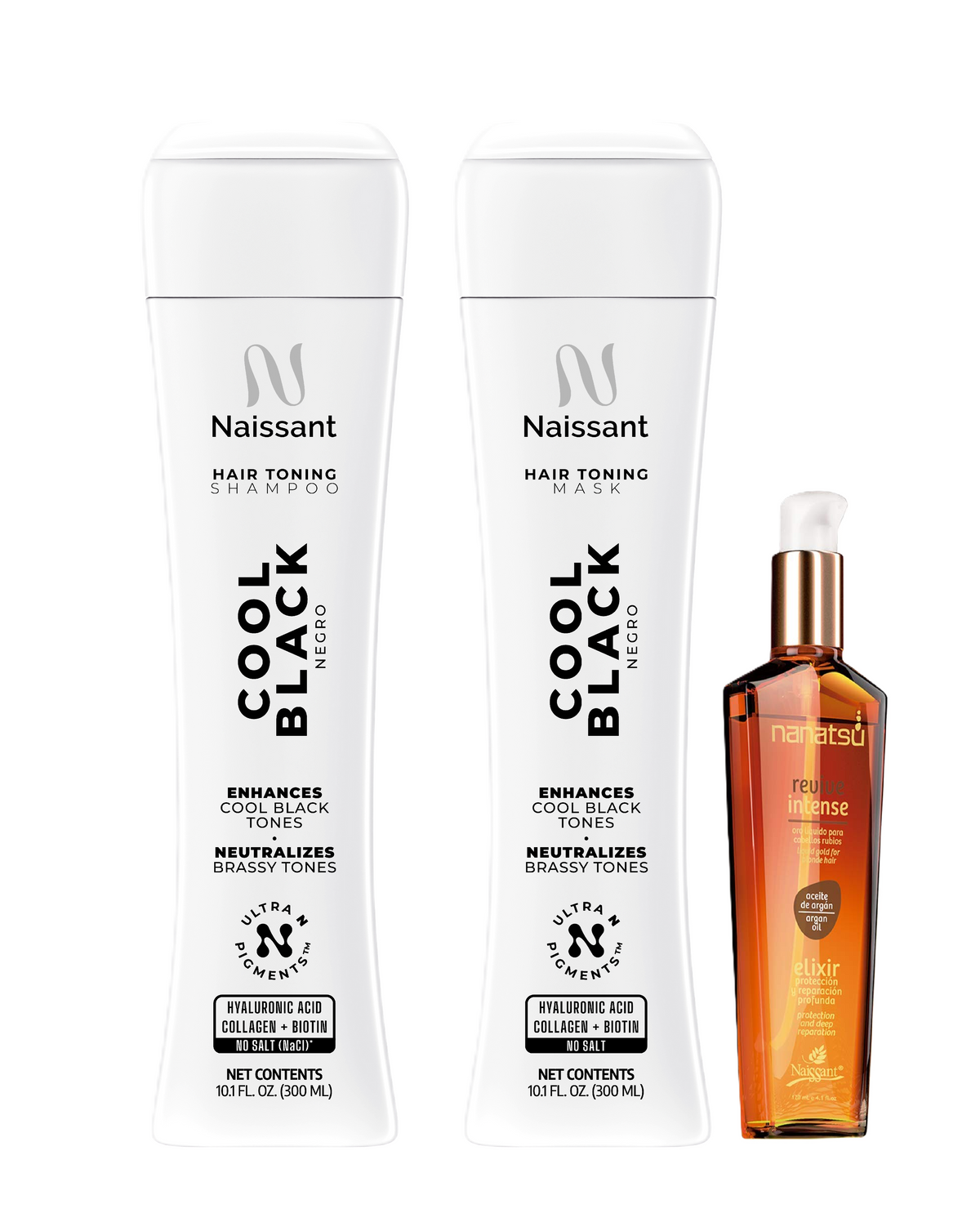 Naissant Professional Cool Black - Negro Matiz Hair Color Intensifier and Tone Corrector.
