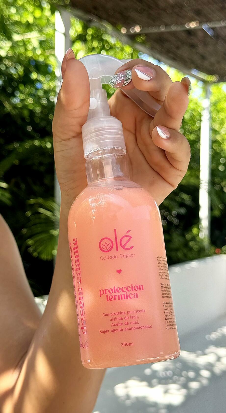 OLÉ Oil Control Hair Pack 4 Pieces - Rice Protein Pre-Shampoo + Onion, Ginger & Celery Shampoo + Mango & Tangerine Conditioner + Detangling thermo protector