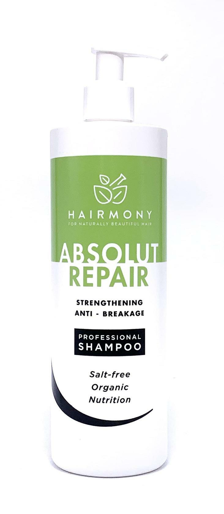 Hairmony Professional Hair Kit for Strengthening & Damaged Hair, Absolute Repair Shampoo + Collagen & Vitamins Conditioner - Kit Shampoo Absolute Repair y Acondionador de Colageno y Vitaminas para el cabello