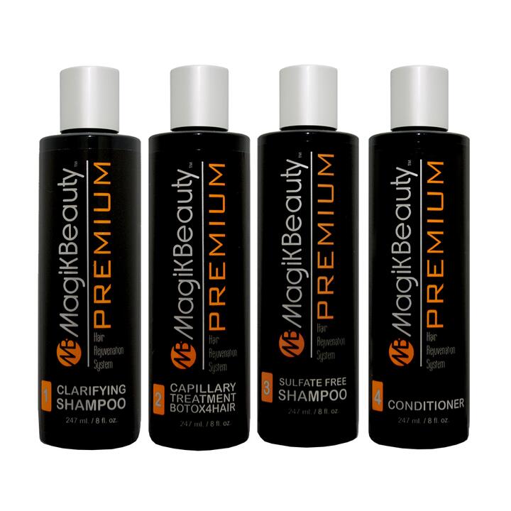 Magik Beauty | Premium 4 Step BTX4HAIR Complete Kit Capillary Treatment 8 fl. oz
