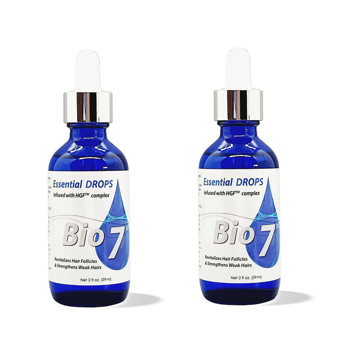 Bio 7 Essentials Miracle Drops Hair Oil - 2Fl Oz (2 Pack) By Natures