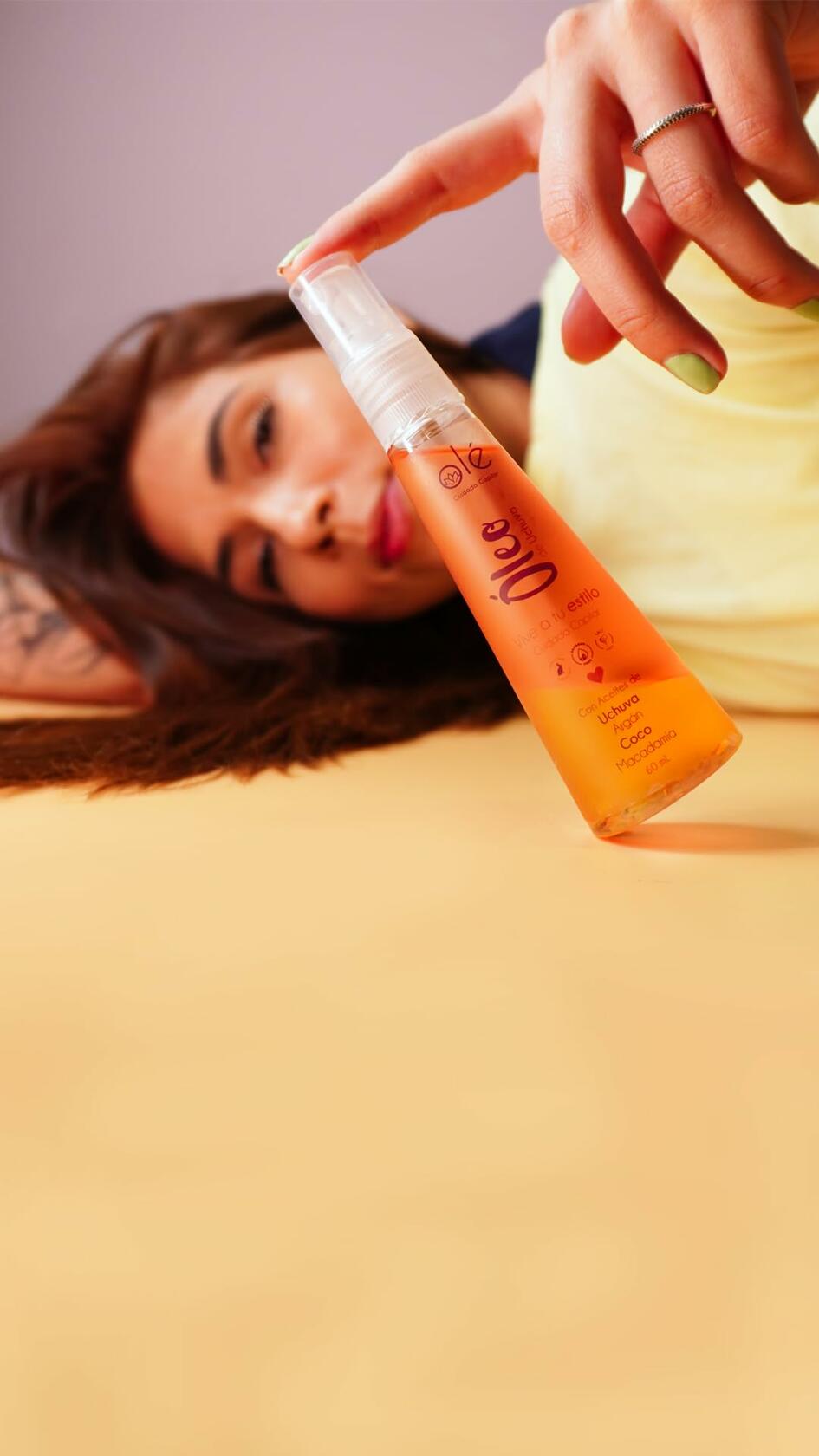 OLÉ Bye Bye Frizz 4 Piece Pack - Detangling Thermoprotector + Anti-Frizz Anti-Humidity Spray + Hair Wax Stick + Uchuva Fruit Oil Hair Treatment