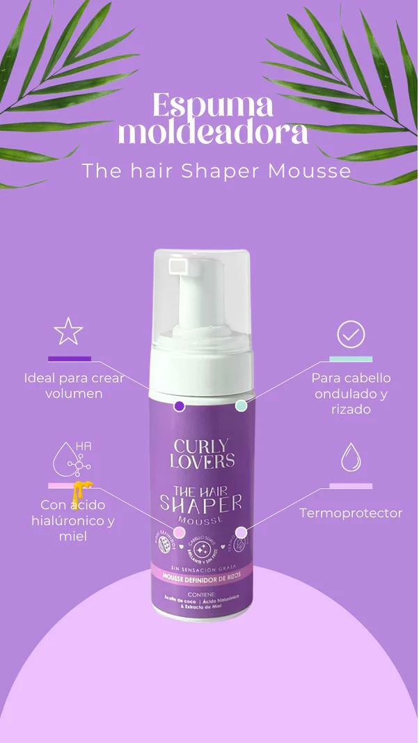 Curly Lovers Hair Shaper Mousse Foam 5.07 fl oz - Espuma Moldeadora de Rizos 150ml