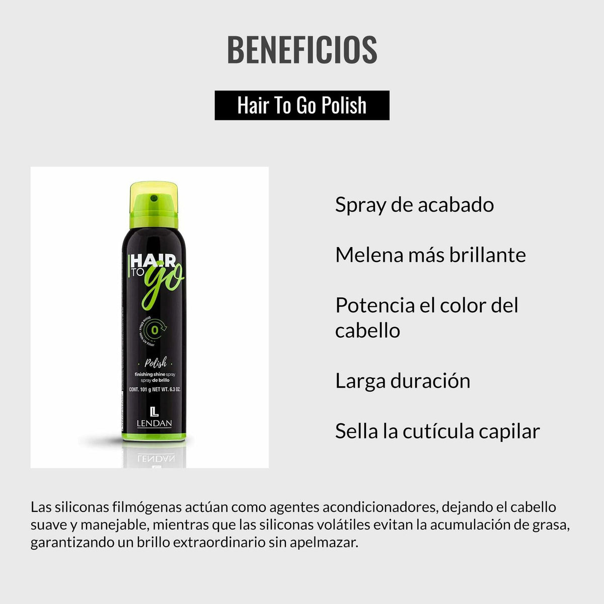 Lendan - Hair Shine Spray - Hair To Go Polish - 210 ml