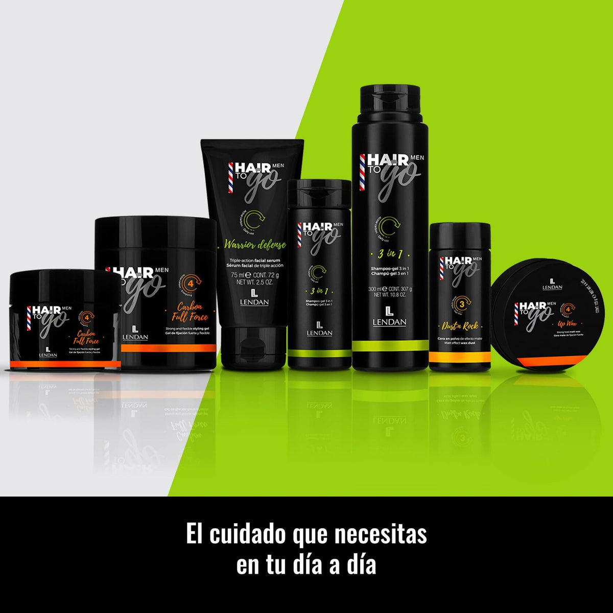 Lendan - Men’s Hair Wax - Hair To Go Men Up Wax - 125 ml