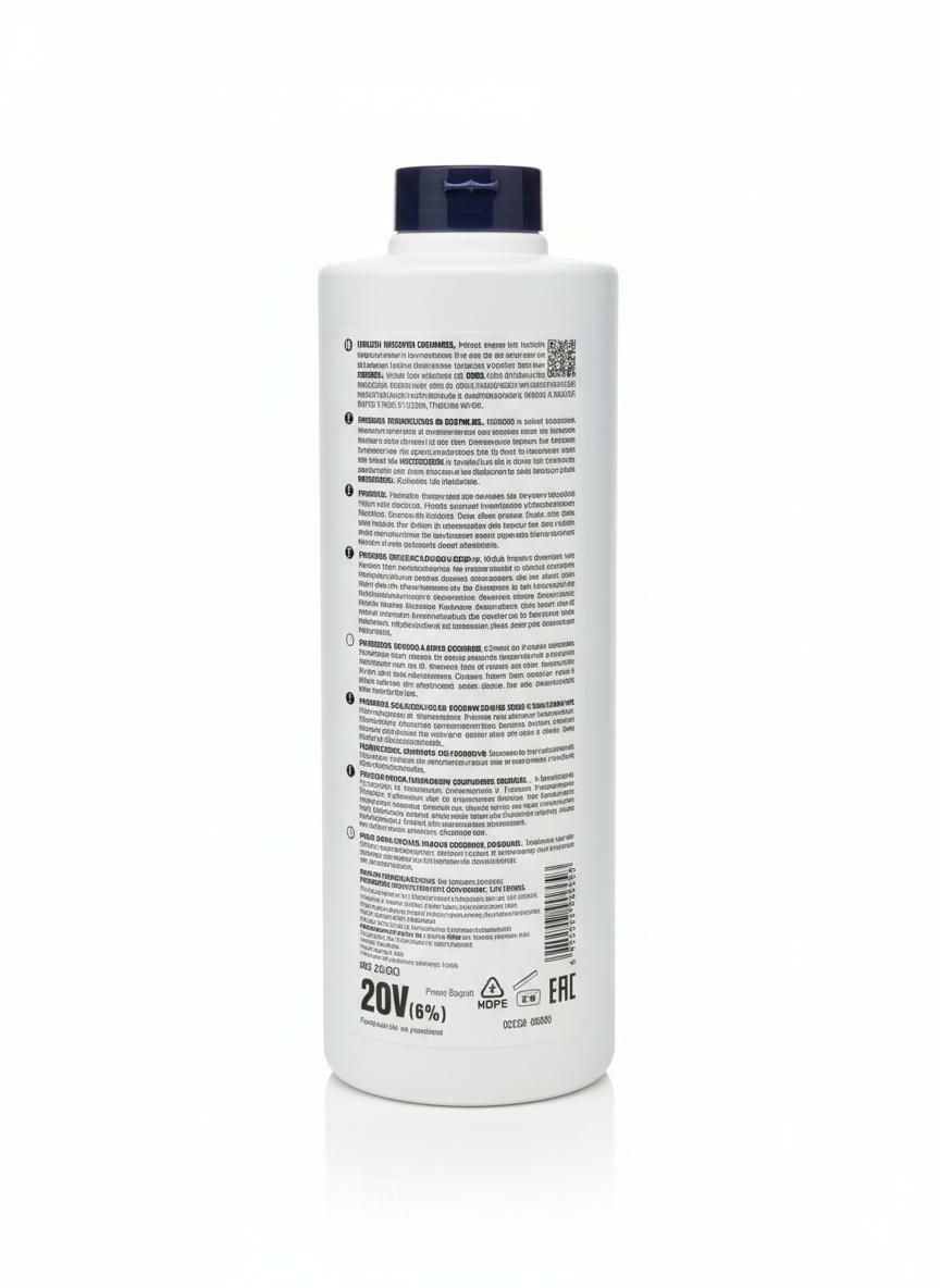 Lendan Oxilen Stabilized Cream with Plex Forte Technology, 20 Vol. (6%) covers grey hair - lightens natural hair up to 2 shades.