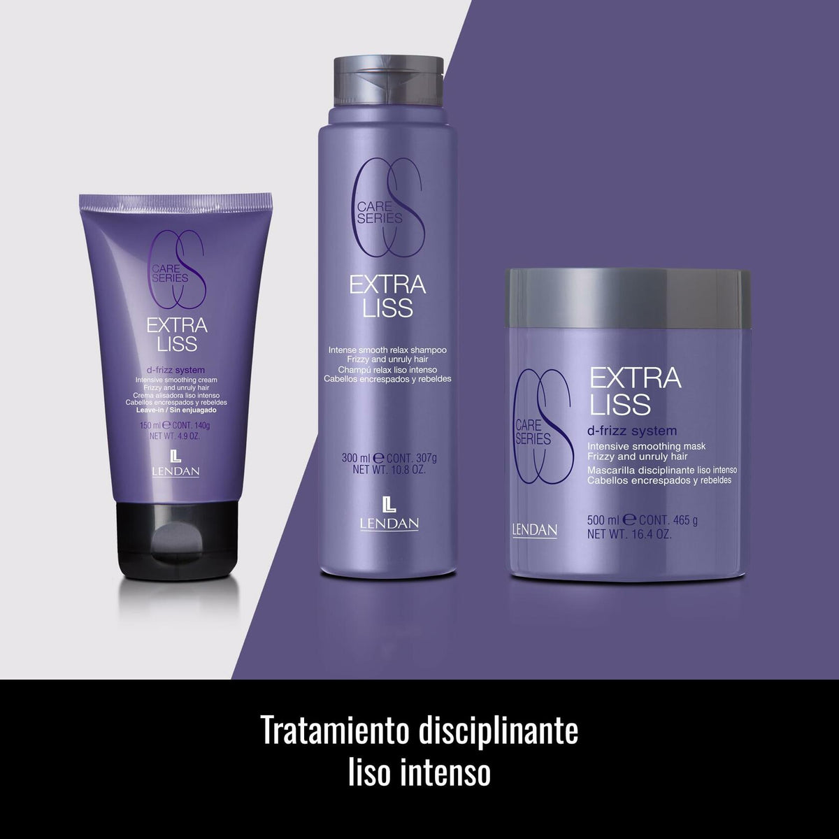 LENDAN - Straightening Cream - Extra Liss Smoothing Cream - 150 ml - for Frizzy and Unruly Hair - Leave-In - Hydrates and Disciplines Hair Fiber - Eases Straightening - Anti-Frizz
