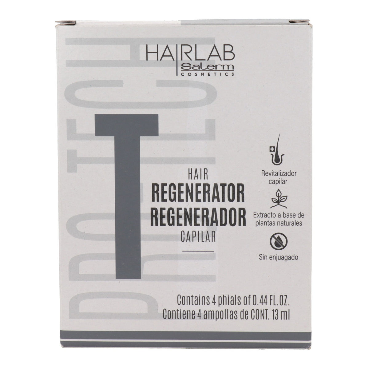 Salerm Cosmetics Hair Scalp Revitalizer Natural Liquid Hair Ceramides - box of 4 vials (0.44oz ea)