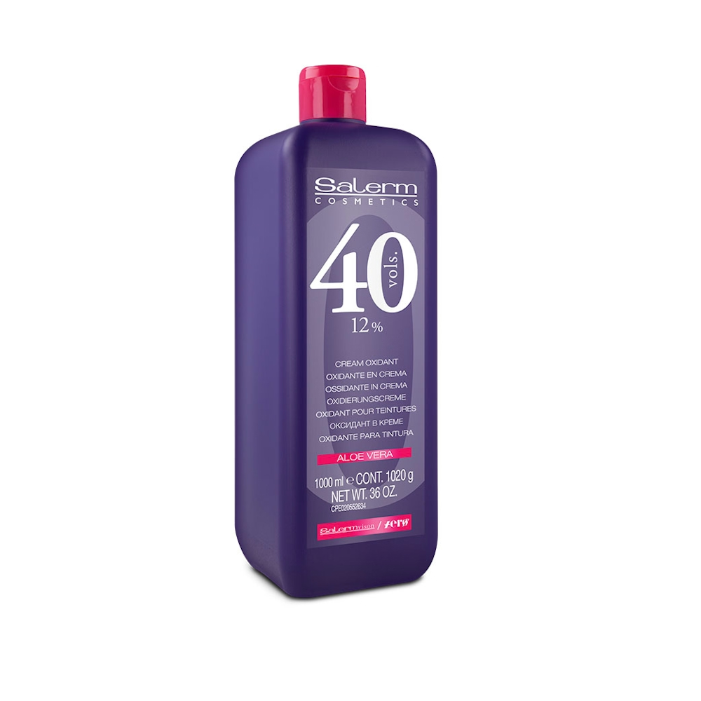 Salerm Cream Oxidant Volume 40 (12%) With Aloe Vera, 36.0 OZ / 1000 ML
