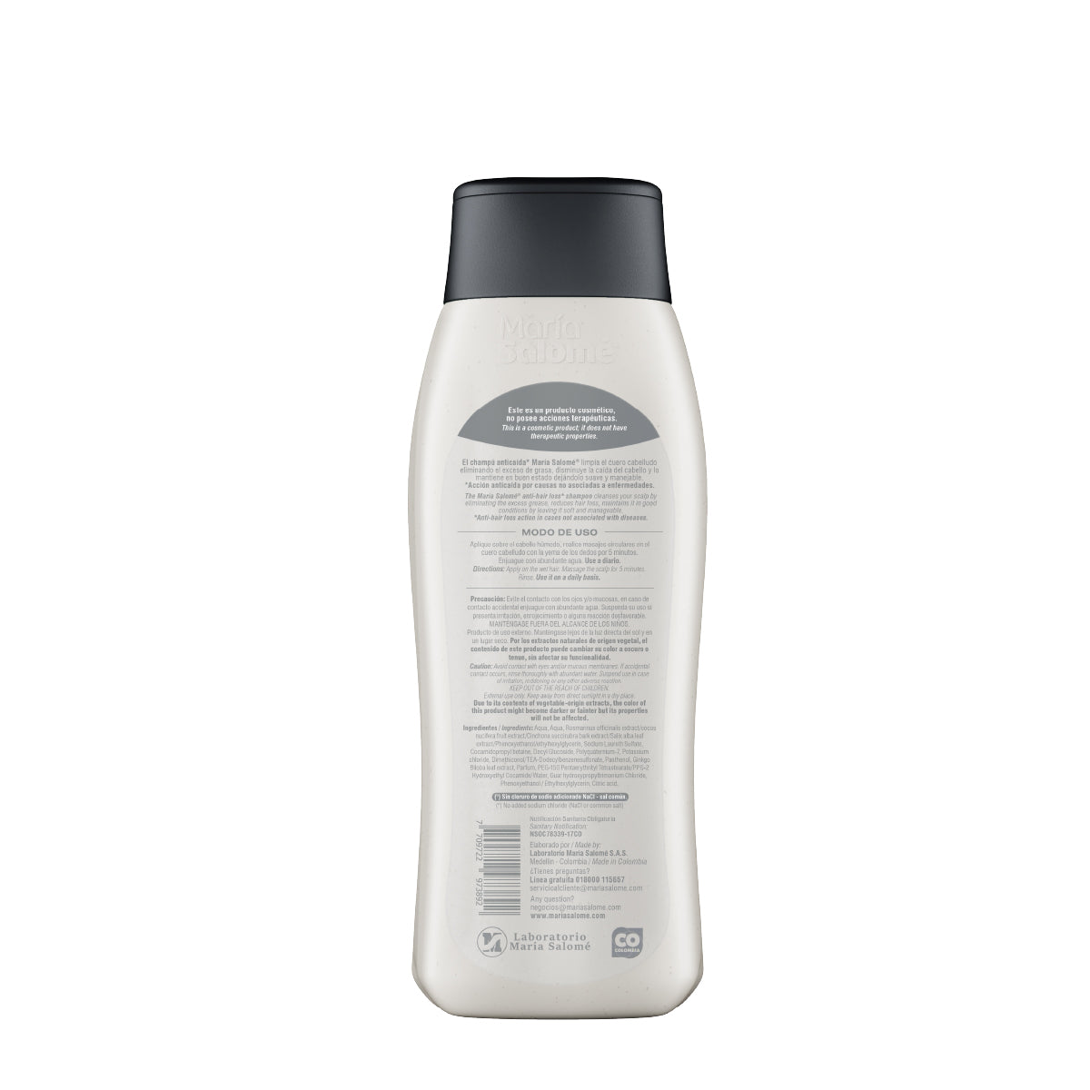 María Salomé KIT for Men - Shampoo Hombres 2EN1 Prevencion Caida 13.5 fl oz + Gel Fijador 8.4 fl oz
