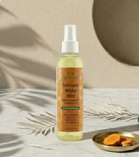 By Natures - Turmeric Water Mist Infused with Kojic Acid and Hyaluronic Acid - 6 oz