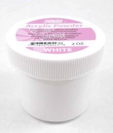 Sassi Acrylic Powder Professional Salon Quality 2oz White, Strengthens nail, nail beauty, nail polish, nail art, decorate your nails, cosmetics, nail powder,