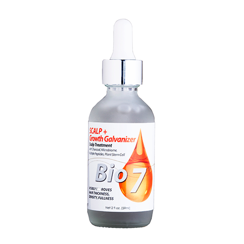 Bio7 Scalp + Galvanizer Hair Treatment with Charcoal | Actigro Complex | Multiple Peptides | Plant Stem Cells - 2fl oz