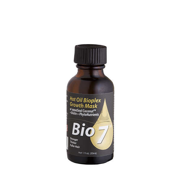 Bio7 Hot Oil Bioplex Hair Growth Mask with AquaSeal Coconut Biotin PhytoNutrients 1 fl oz