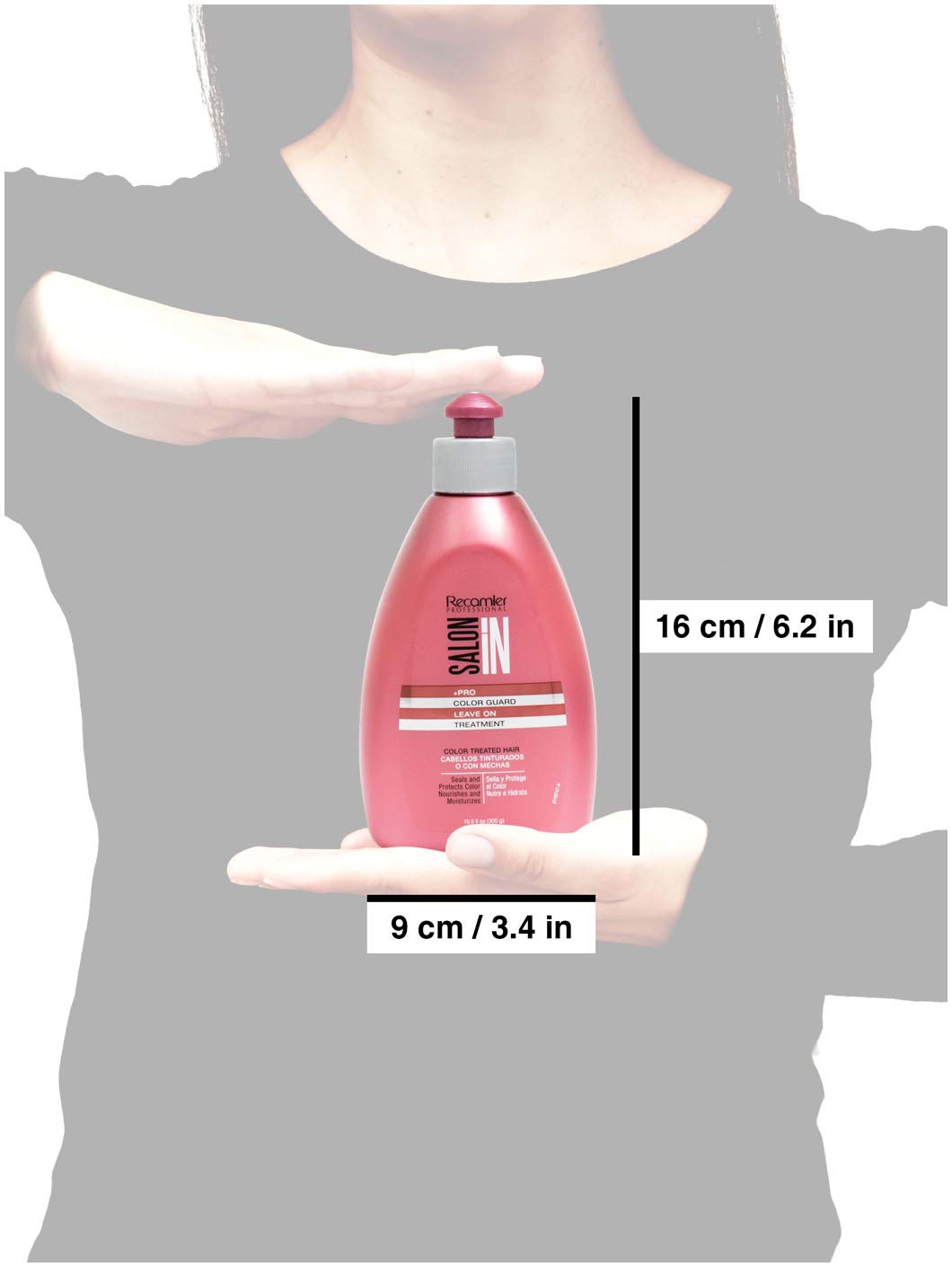 RECAMIER 34585 Professional Salon In Combing Cream Split End Mender Leave In Detangler Conditioner for Color Treated Hair | Crema de Peinar | Tratamiento Capilar para el Cabello Seco y Maltratado